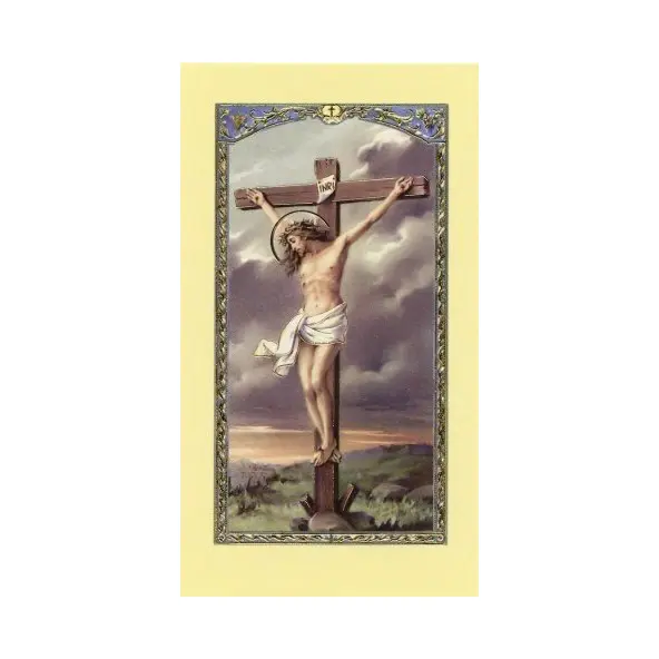 Image avec prière - Christ en croix