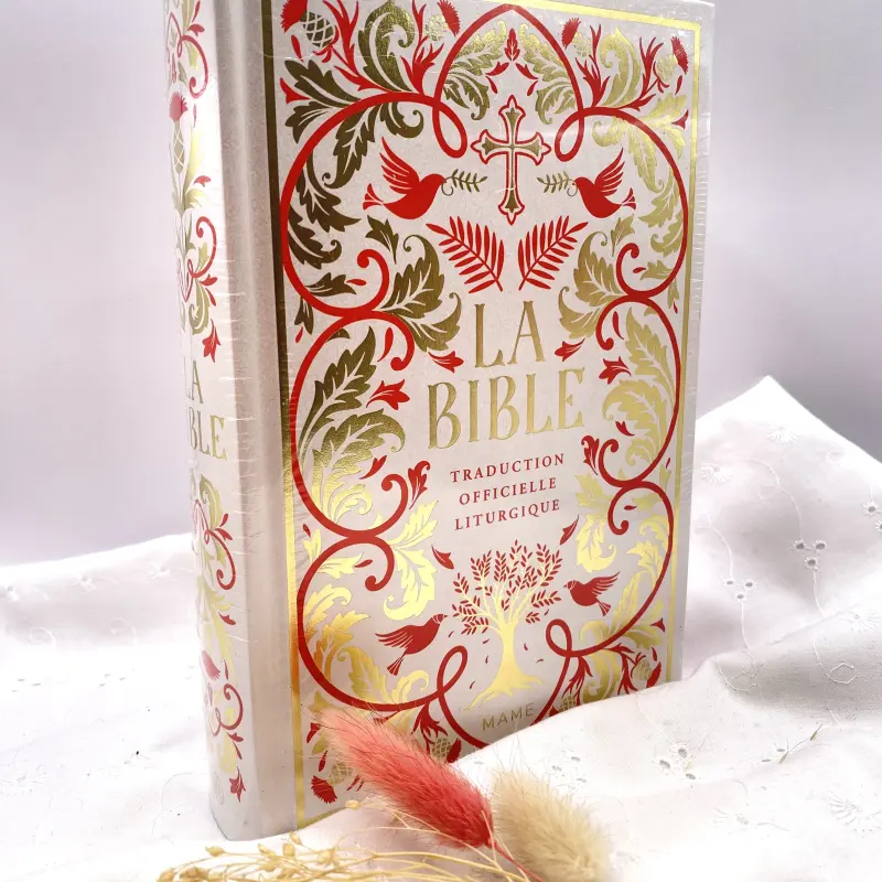 La Bible reliée avec jaspage