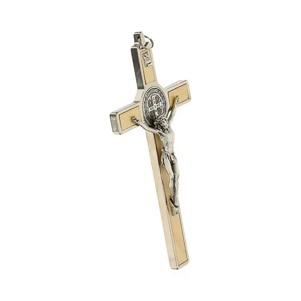 Croix de Saint Benoit - Bois d'érable - 12 cm