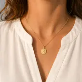 Médaille du Christ en or 18 carats - 2