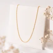 Chaîne maille forçat en or 18 carats - 50 cm - 1