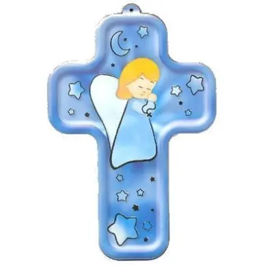 Croix enfantine - Ange en prière